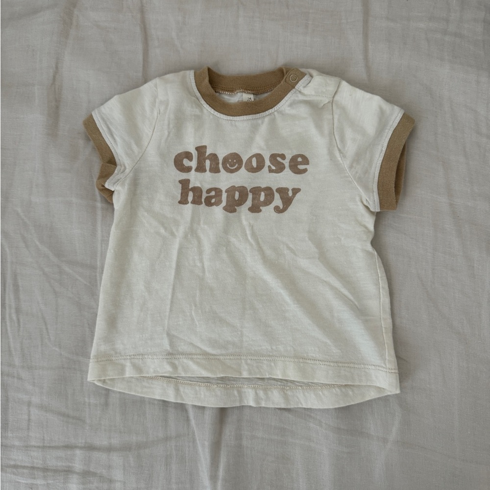 Rylee & Cru Choose Happy Ringer Tshirt